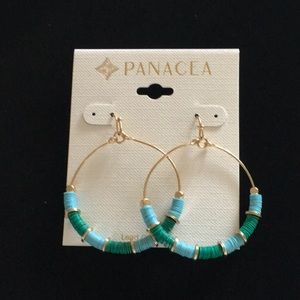 Panacea round statement earrings